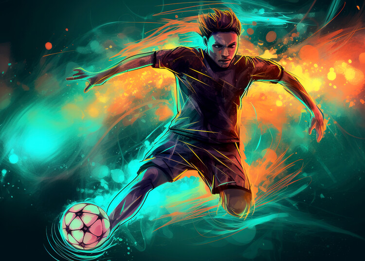 Canvas Print Soccer