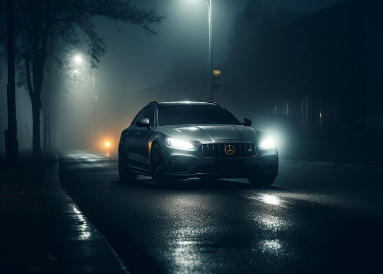 Plakát Sportcar in the dark