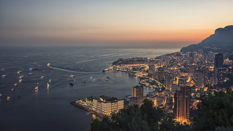 Poster Monaco Sunset