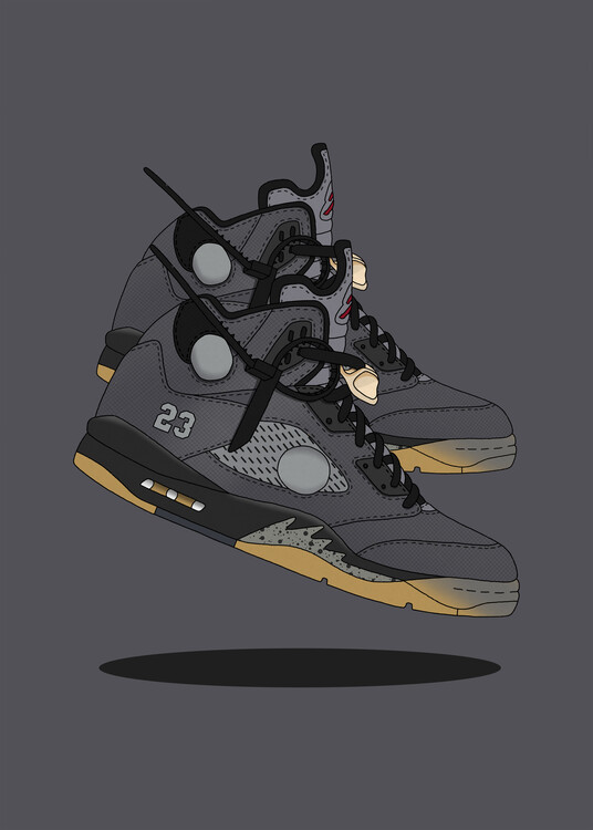 Poster black muslin retro 5