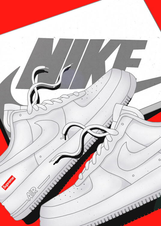 Poster forceone white x sup