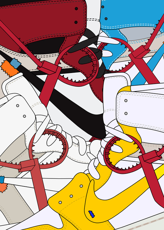 Poster best of retro 1 sneaker