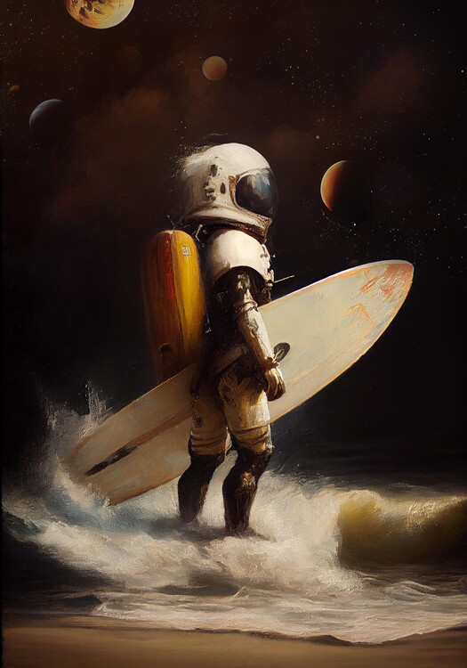 Plakát My Space Surfing Day