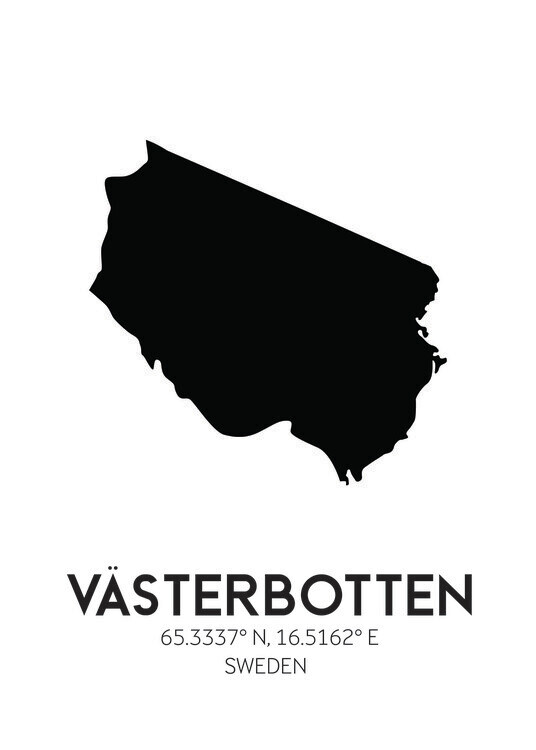 Poster Västerbotten Sweden