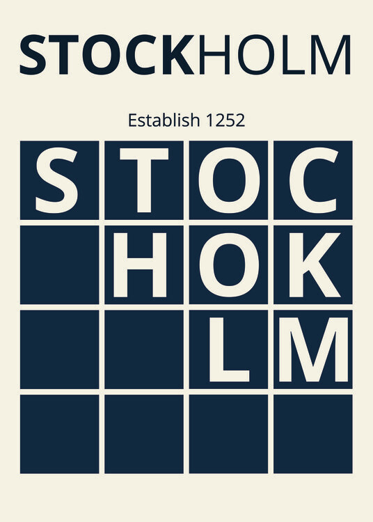 Poster Stockholm Sweden