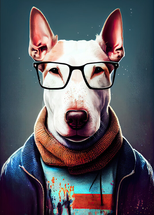 Poster Hipster Dog Max