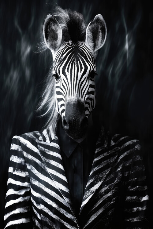Poster Hipster Zebra