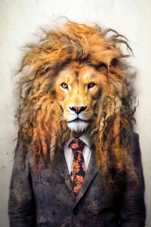 Poster Hipster Lion