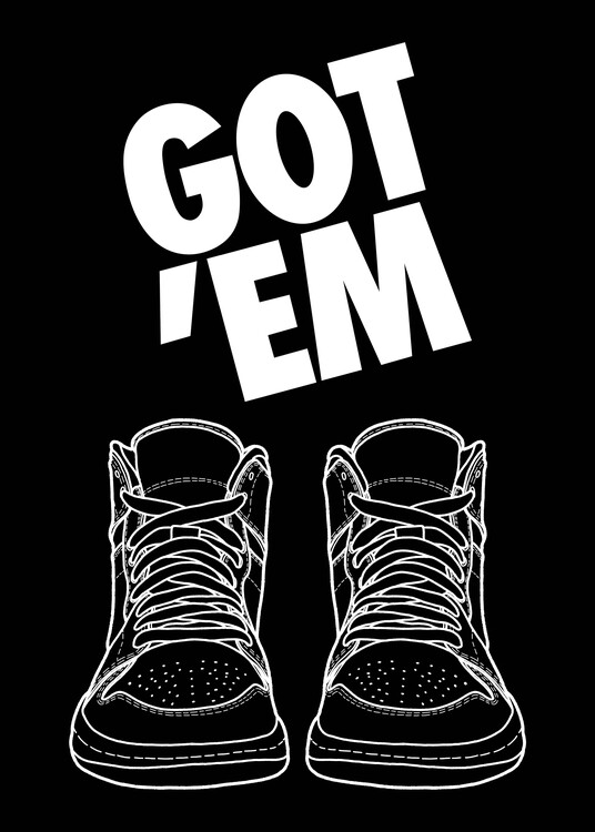 Poster gotem black white