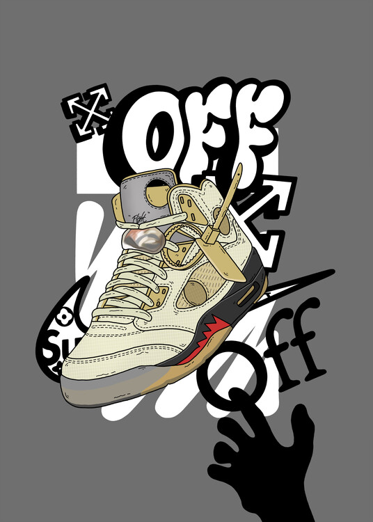 Poster fly white sail