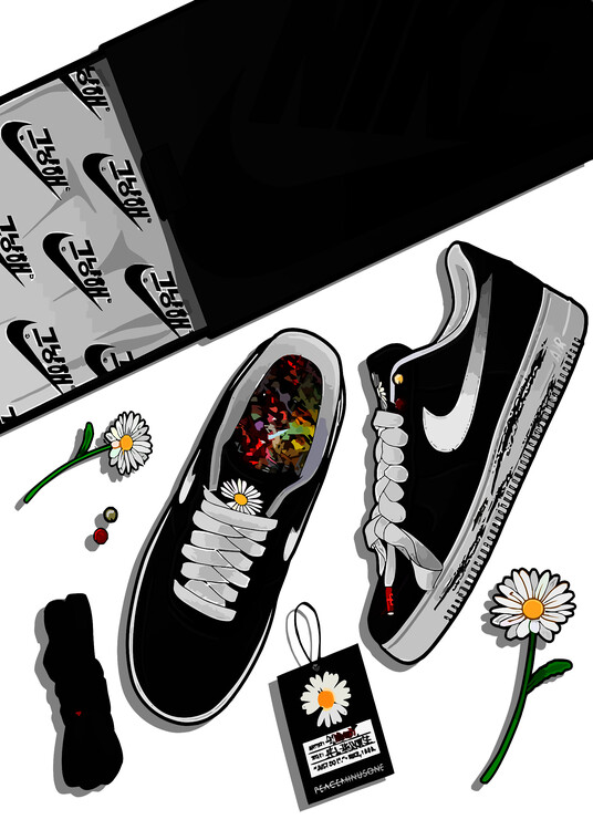 Poster force one flower