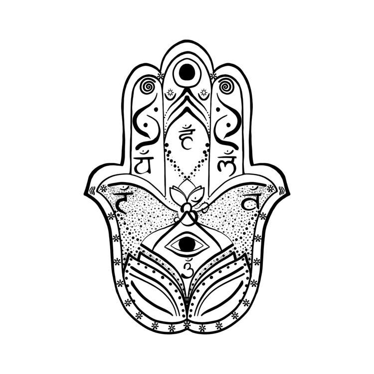 Poster Hamsa/ Eye of Fatima