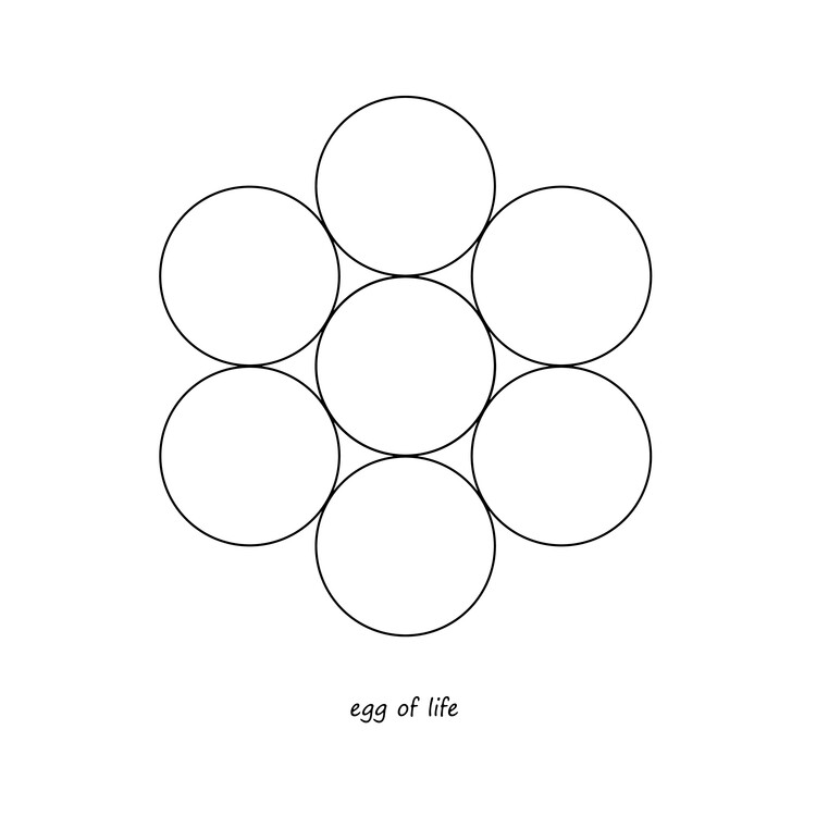 Poster Egg of Life Symbol