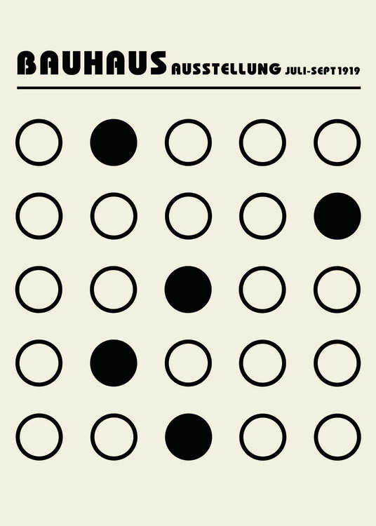 Plakat Bauhaus Black Ausstellung