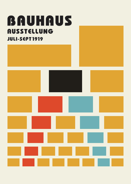 Plakat Bauhaus Ausstellung Juli-Sept 1919