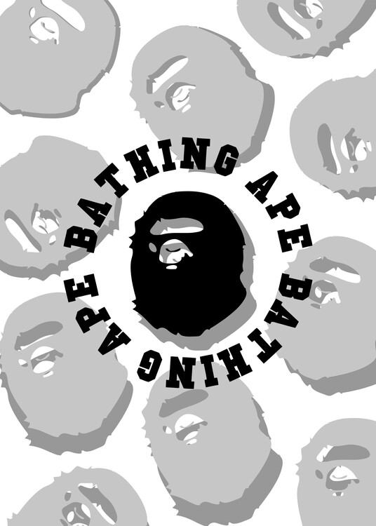 Poster pattern ape camo