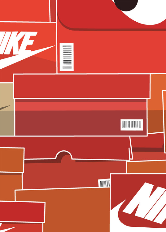 Poster red box sneaker