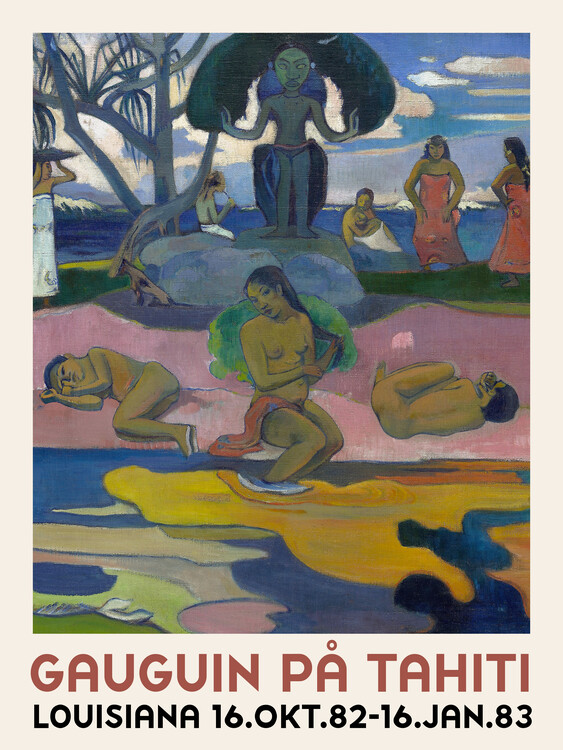Poster Day of the God (Colourful Exhibition) - Paul Gauguin
