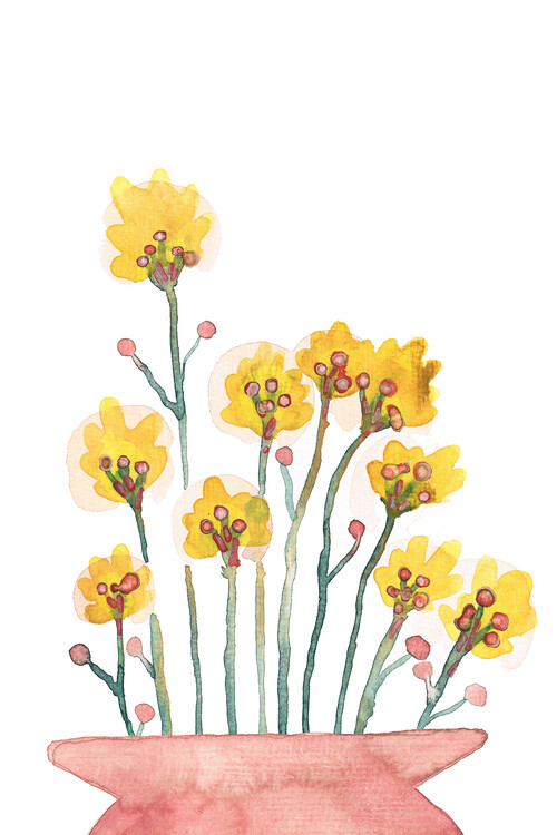 Poster Watercolor Spring blossom