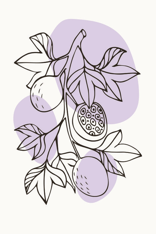 Poster Boho Fruits #1