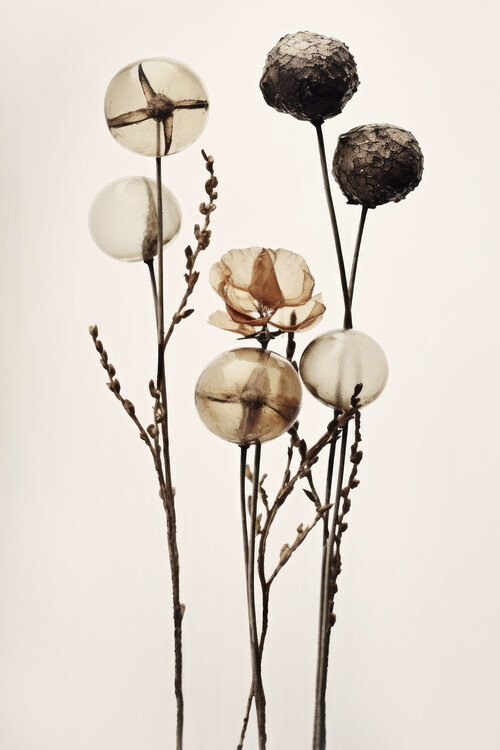 Poster Glass Ball Flowers