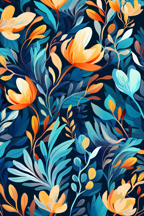 Poster Vibrant Summer Flowers