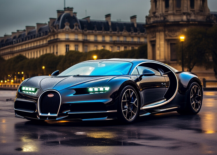 Plakát Blue sportcar