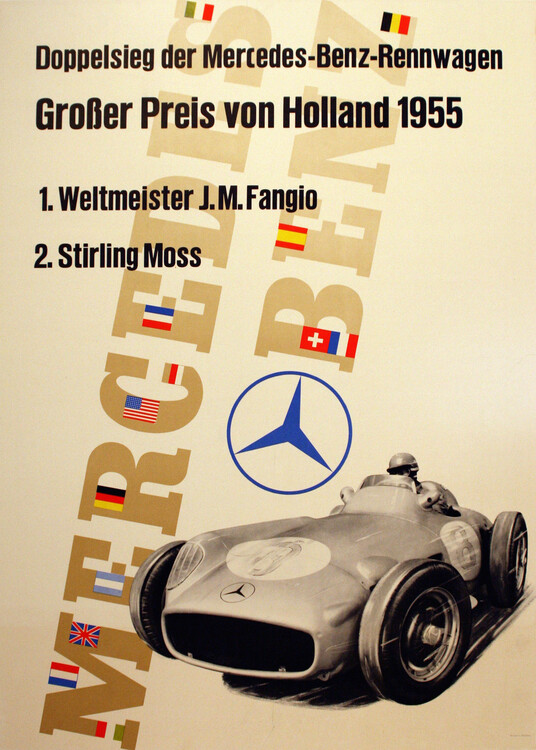 Poster Mercedes-Benz – Grand Prix de Hollande de 1955