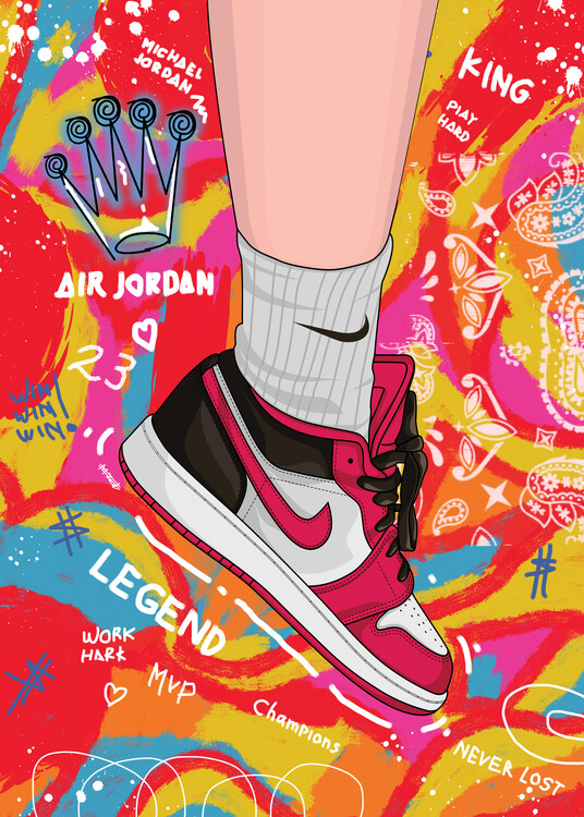 Poster Sneakers Pop Art.