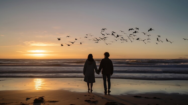 Poster západ slunce