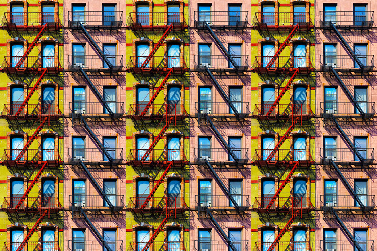 Poster New York Windows