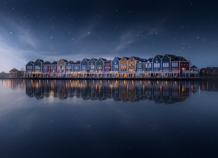 Canvas Print Peaceful evening in the Netherlands