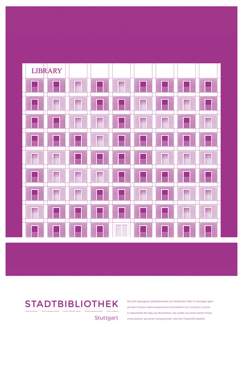 Poster Michael Kunter - Stadtbibliothek Stuttgart