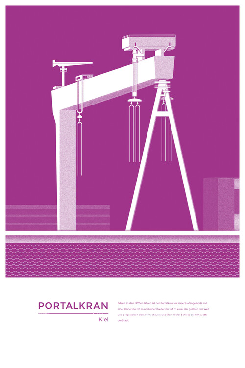 Poster Michael Kunter - Portalkran Kiel