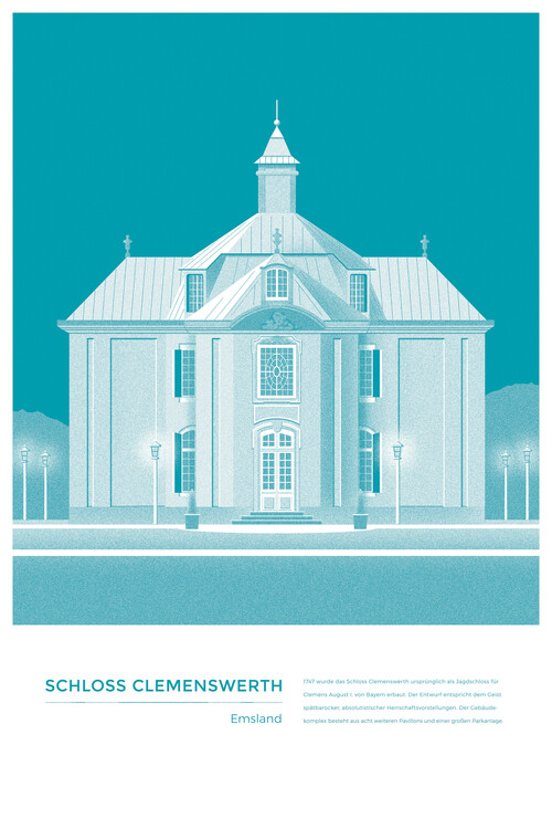 Poster Michael Kunter - Schloss Clemenswerth Emsland