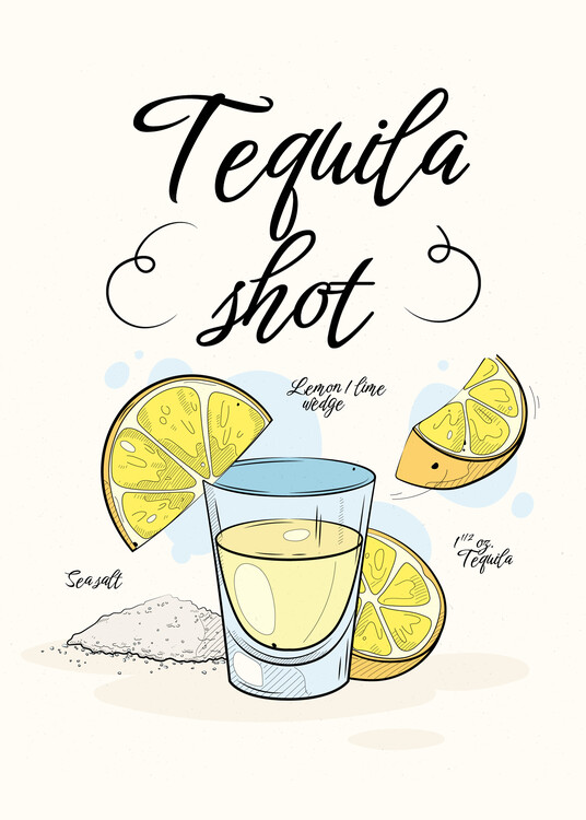 Plakát Tequila Shot Cocktail