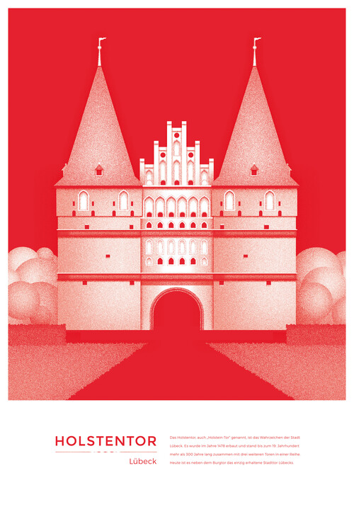 Poster Michael Kunter - Holstentor Lübeck
