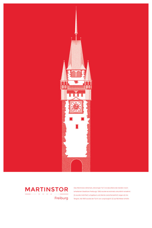Poster Michael Kunter - Martinstor Freiburg