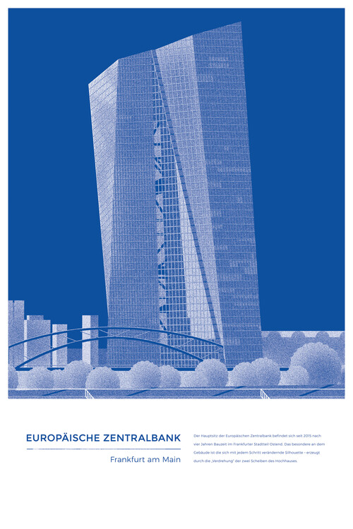 Poster Michael Kunter - Europäische Zentralbank Frankfurt am Main