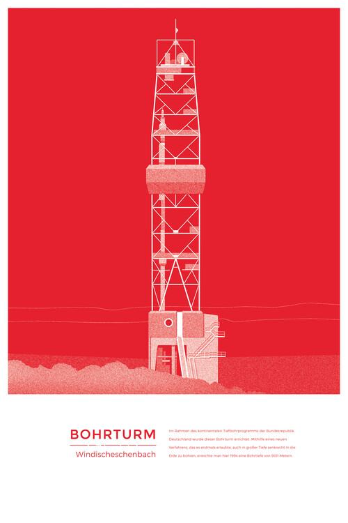 Poster Michael Kunter - Bohrturm Windischeschenbach