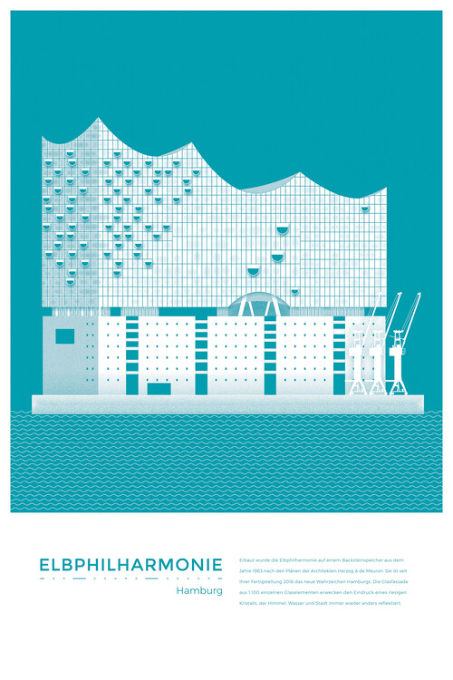 Poster Michael Kunter - Elbphilharmonie Hamburg