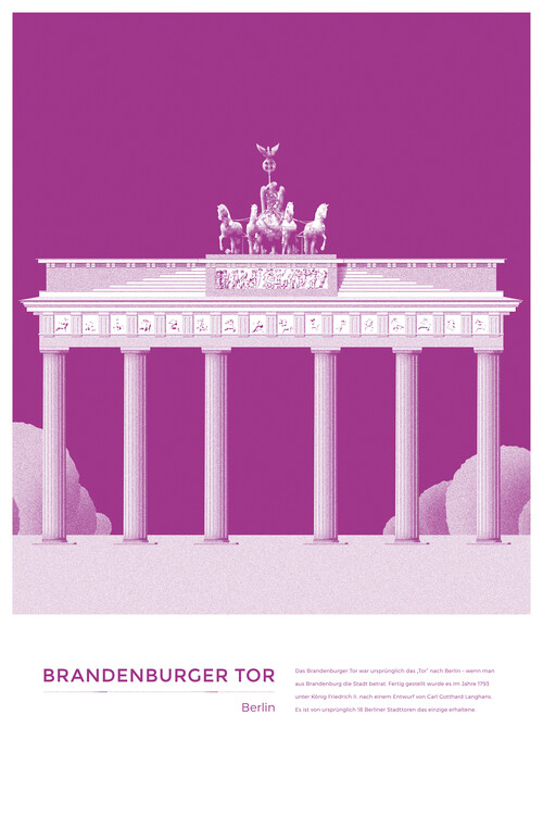 Poster Michael Kunter - Brandenburger Tor Berlin