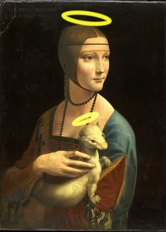 Plakát Lady with a halo