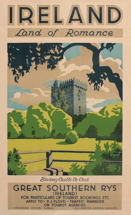 Poster Ireland Land of Romance vintage travel poster