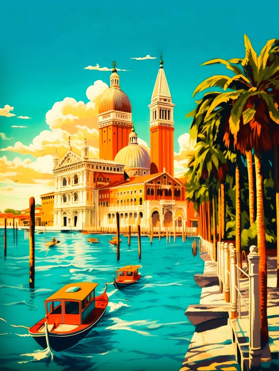 Plakat Venice - Vintage Travel Poster