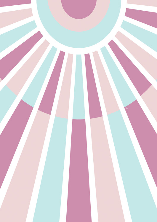 Poster Retro Pink Sun