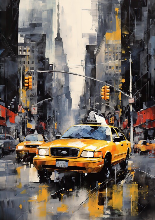 Poster Taxi in New York City