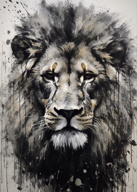 Poster Lion - Abstract Animal
