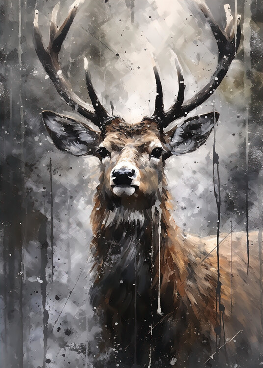 Poster Deer - Abstract Animal
