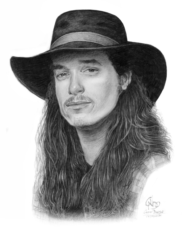 Panneau Métallique Cliff Burton (Metallica) – 34x26 Cm – Déco Rock Avec Stickers Publicitaires
